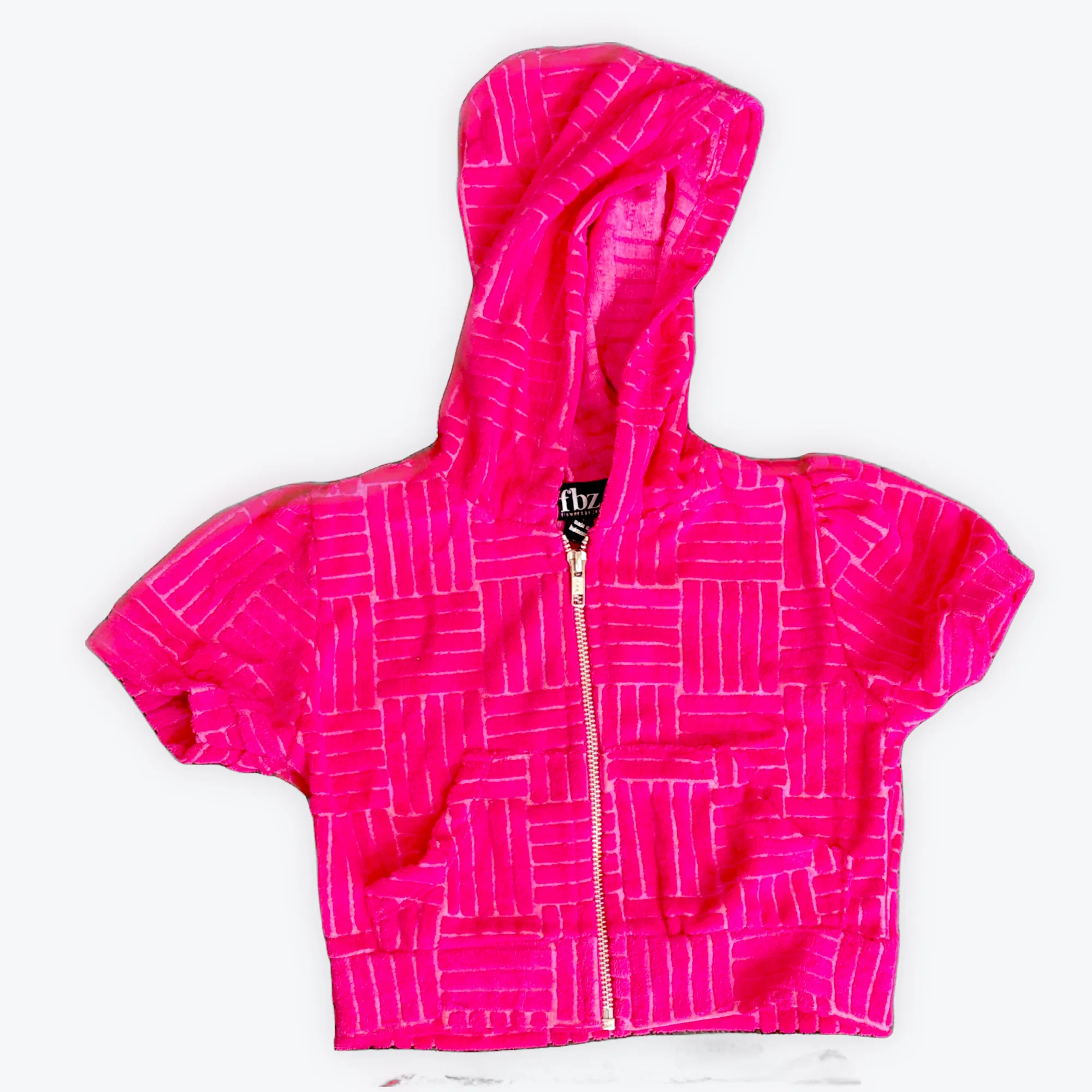 FBZ Textured Terry SS Zip Hoodie