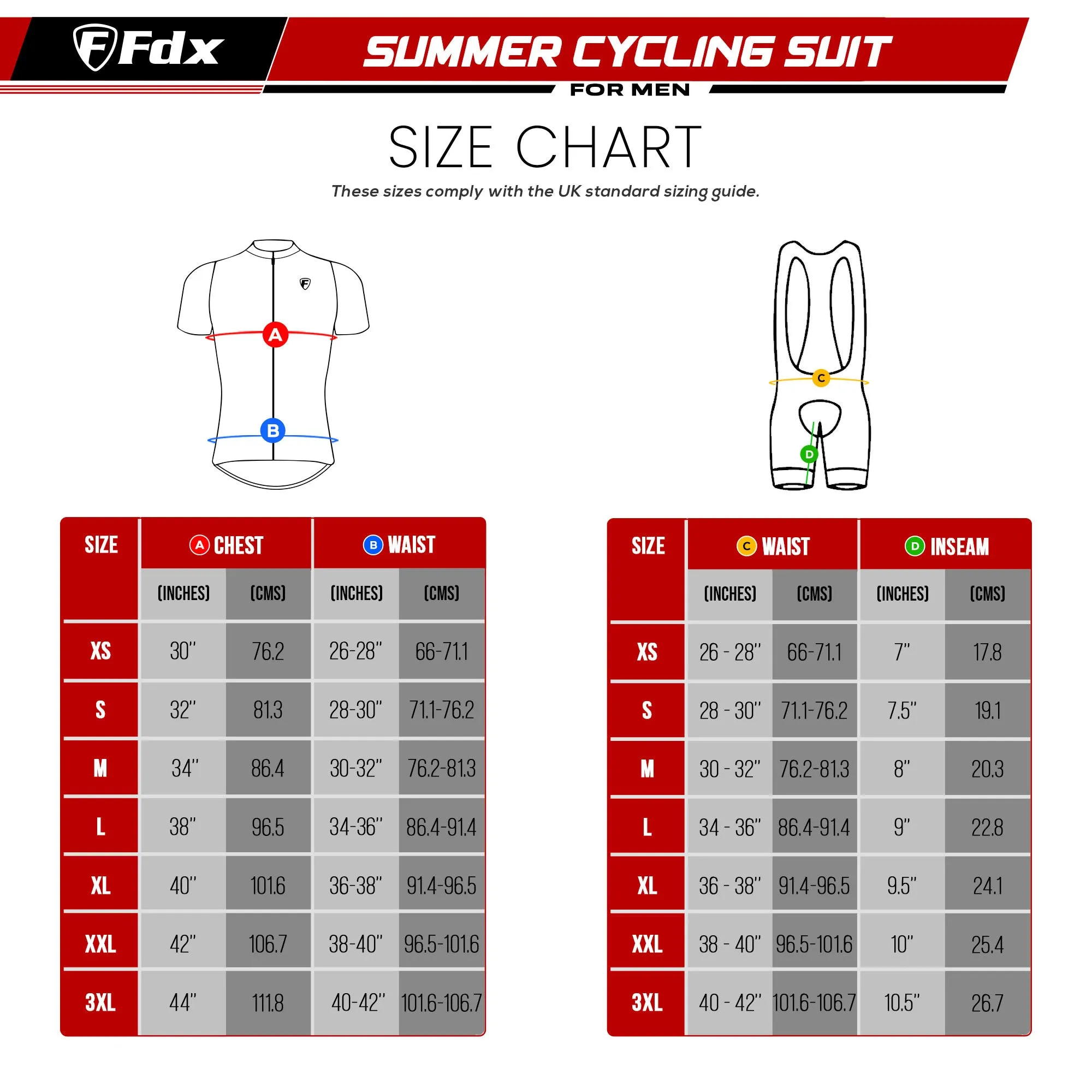 Fdx Men's & Boy's Set Splinter Blue Short Sleeve Summer Cycling Jersey & Bib Shorts