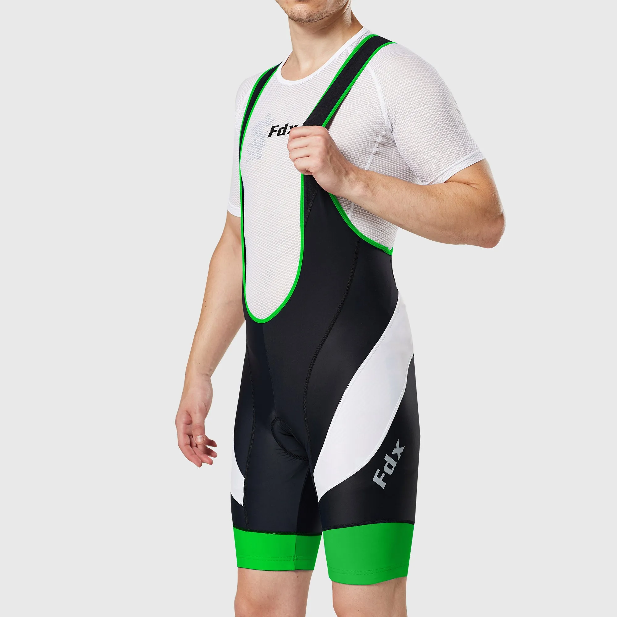 Fdx Windsor Green Men's & Boy's Padded Summer Cycling Bib Shorts
