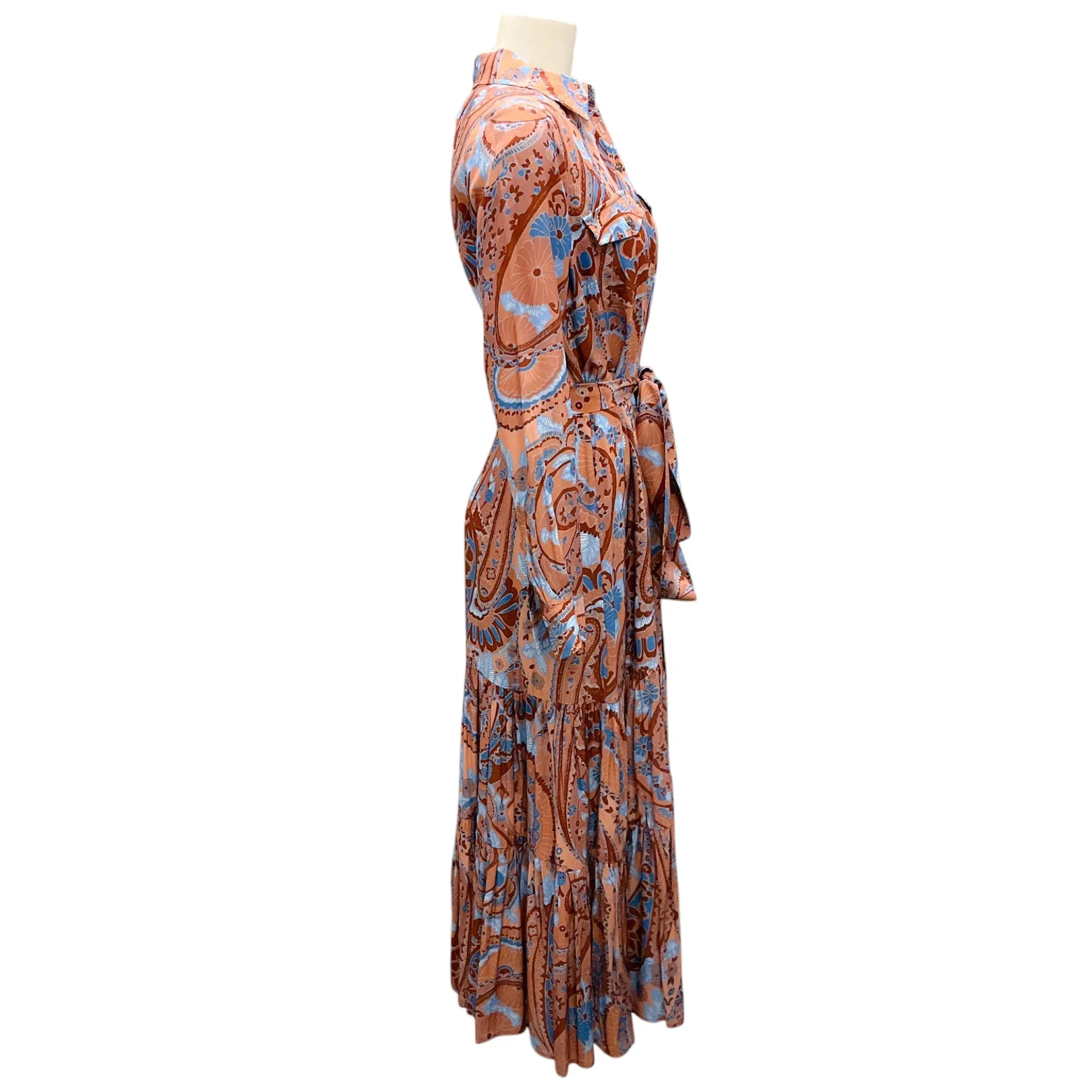 Figue Paisley Mesa Brown Teagan Dress