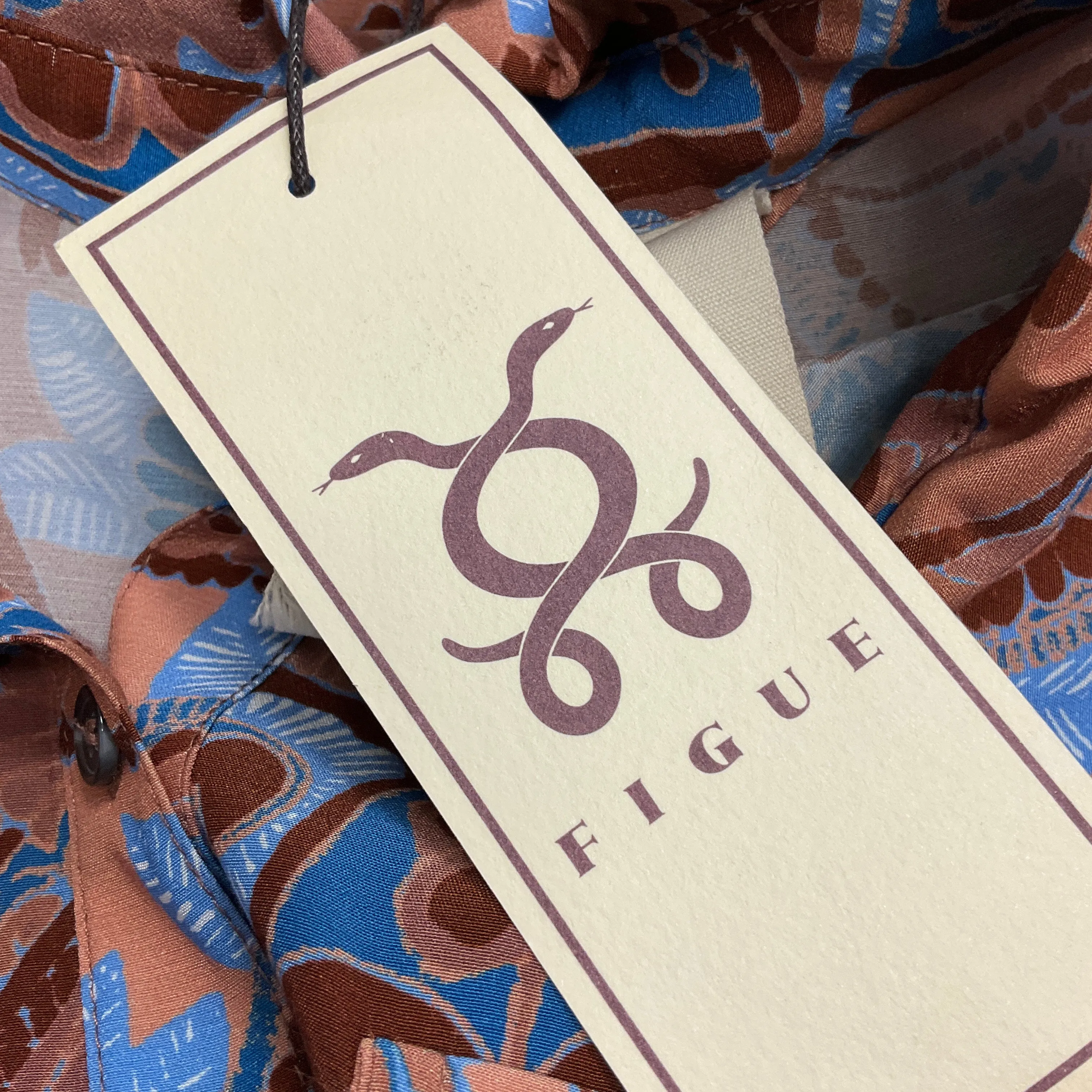 Figue Paisley Mesa Brown Teagan Dress