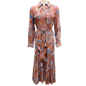Figue Paisley Mesa Brown Teagan Dress