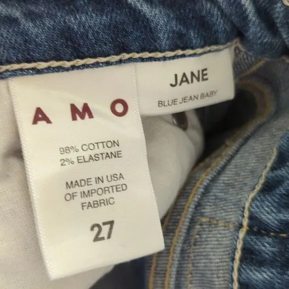 Flash Sale⚡AMO Jane Baby Jean Blue Cropped Flared Jeans Size 27