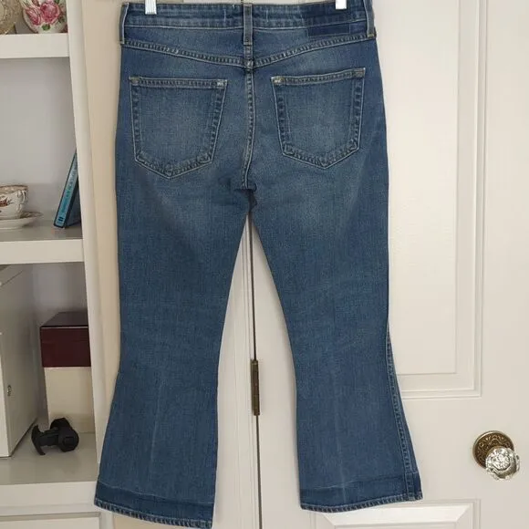 Flash Sale⚡AMO Jane Baby Jean Blue Cropped Flared Jeans Size 27