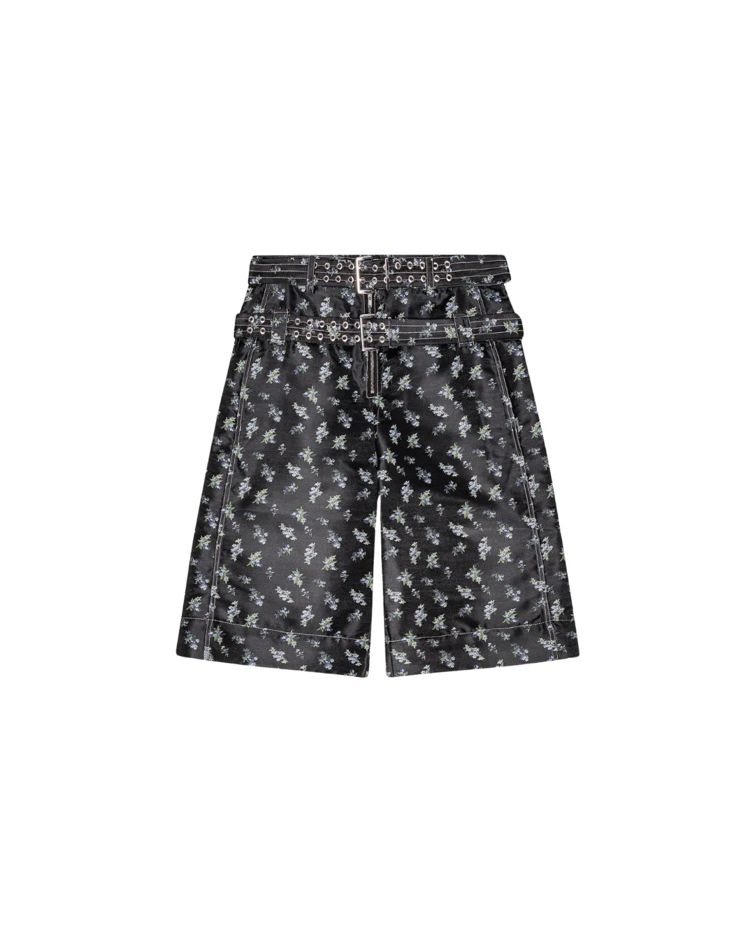 Floral Jacquard Shorts