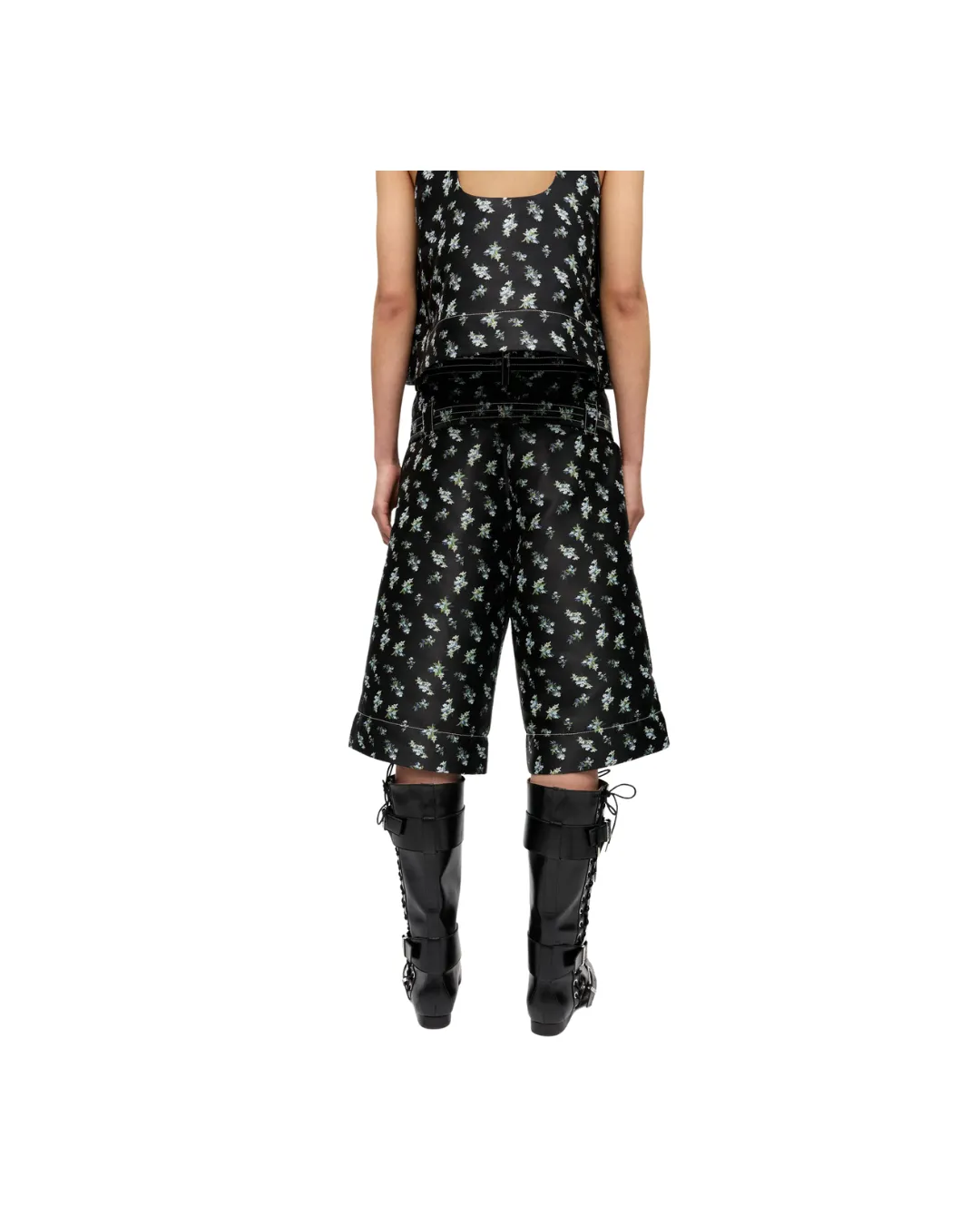 Floral Jacquard Shorts