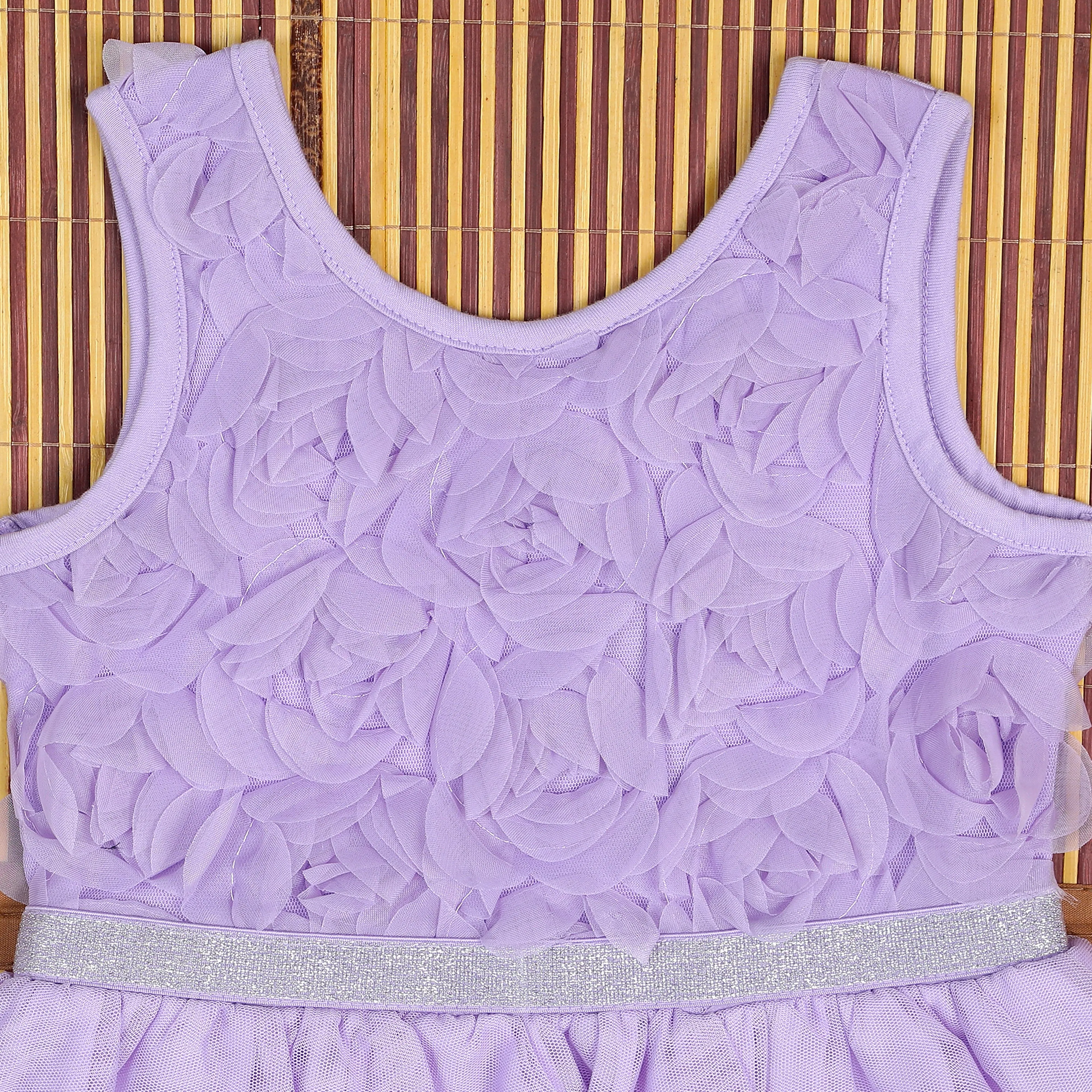 Floral Periwinkle Girls Dress