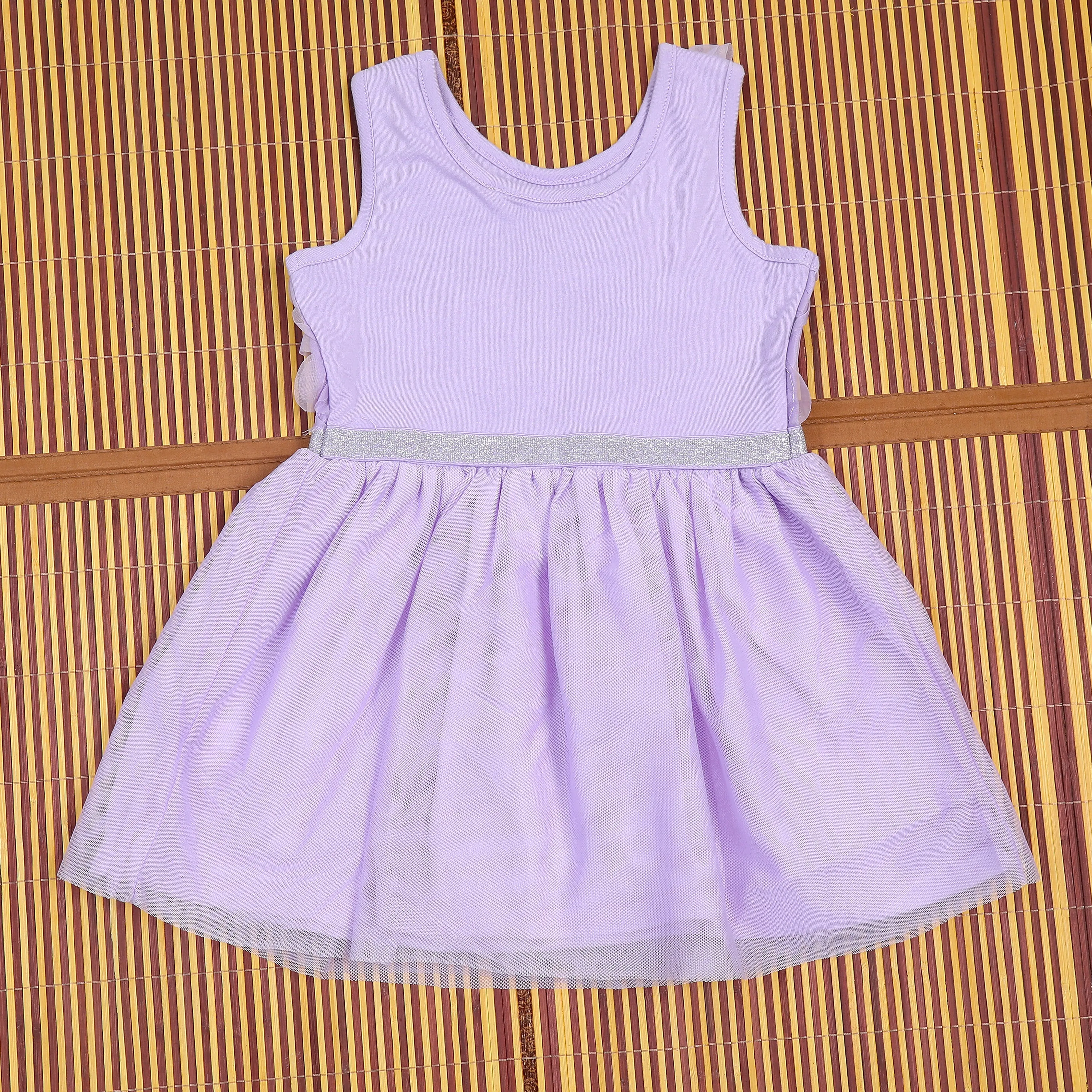 Floral Periwinkle Girls Dress