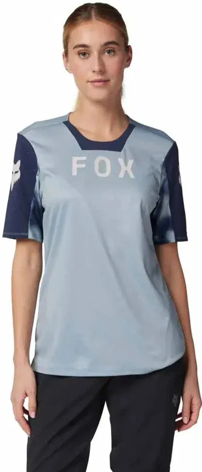 Fox WOMENS DEFEND SS JERSEY RACE - Gunmetal