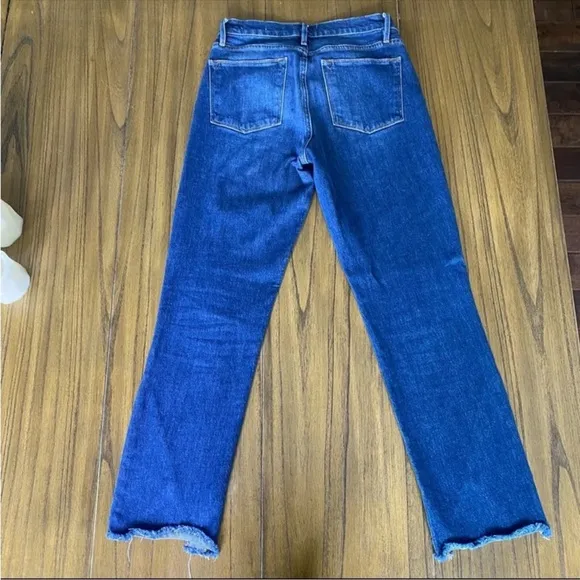 FRAME denim Le High Straight cropped jeans