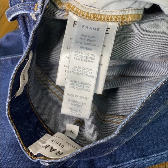 FRAME denim Le High Straight cropped jeans