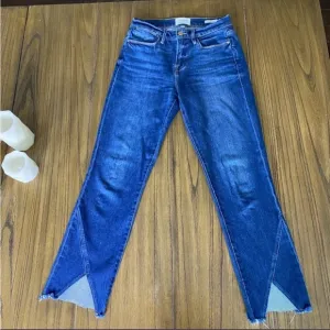 FRAME denim Le High Straight cropped jeans