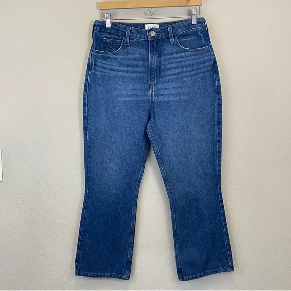 FRAME Le High n Tight Crop Mini Boot Jeans in Eckhart Size 29