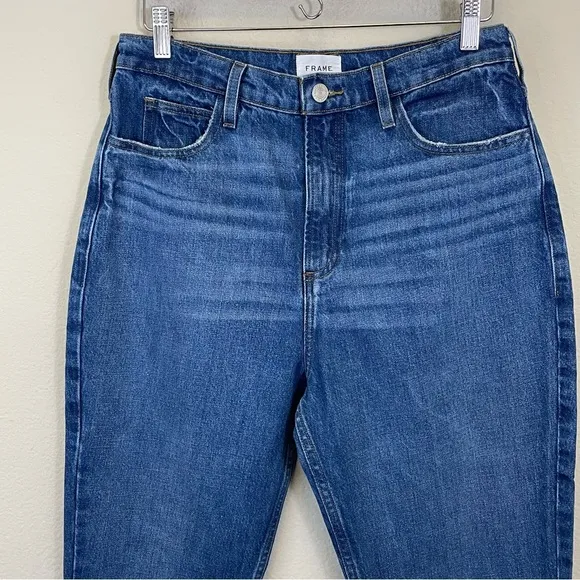 FRAME Le High n Tight Crop Mini Boot Jeans in Eckhart Size 29
