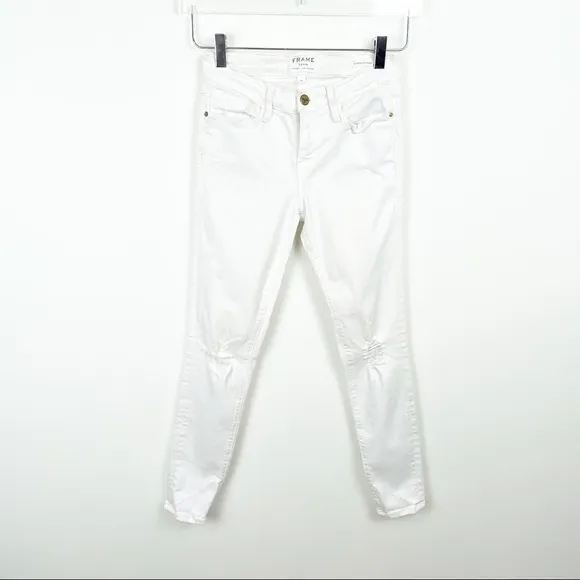 FRAME | Le Skinny de Jeanne Crop Jean in Lilac Blanc