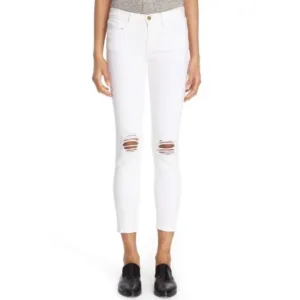FRAME | Le Skinny de Jeanne Crop Jean in Lilac Blanc