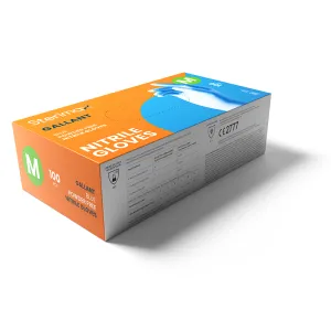 Gallant Nitrile Powder-Free Examination Gloves | Blue | Case of 10 Pack (100 Pieces / Pack)