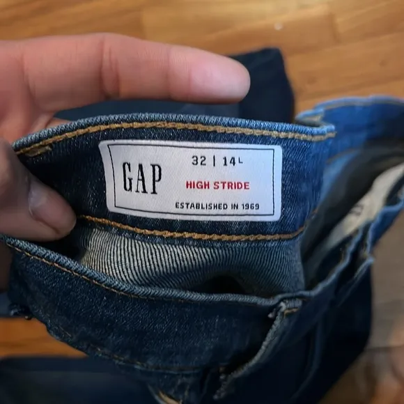 GAP high stride 32 / 14L blue denim pant