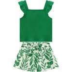 Green Floral Set