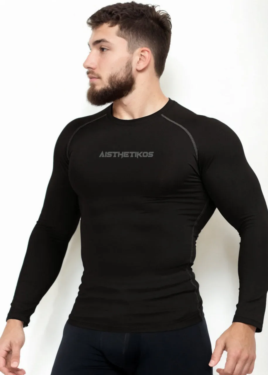 Grey Compression T-shirt Full Sleeves