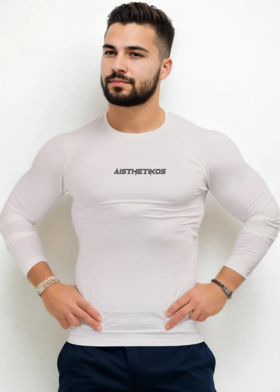 Grey Compression T-shirt Full Sleeves