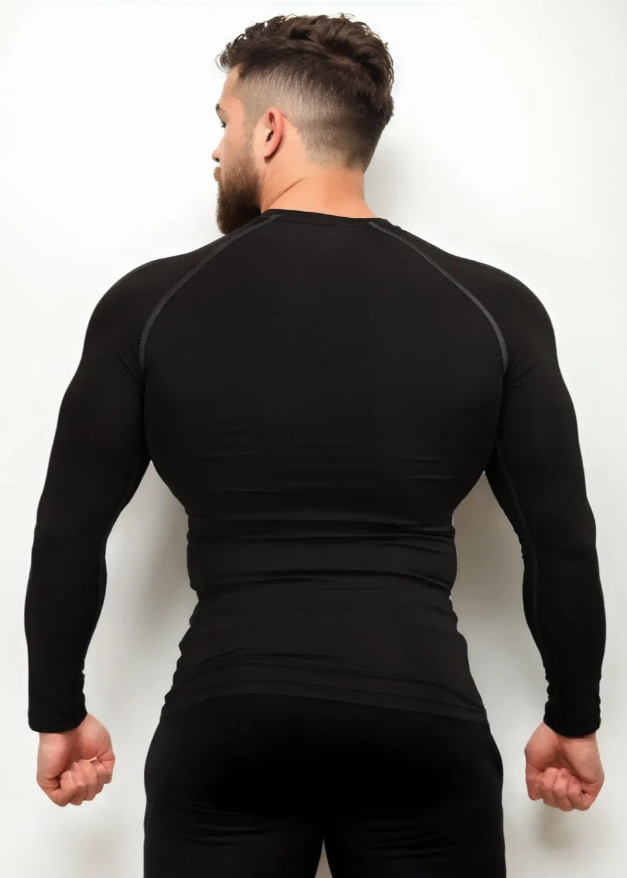 Grey Compression T-shirt Full Sleeves