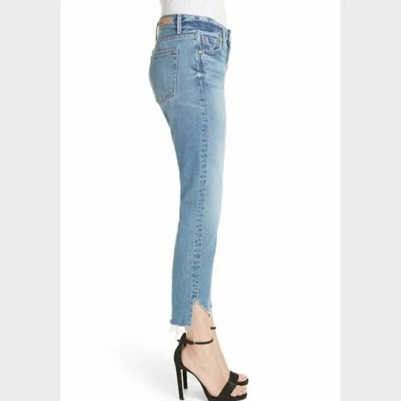 GRLFRND Tatum Mid-Rise Micro Boot Jean in Turn Blue Size 28