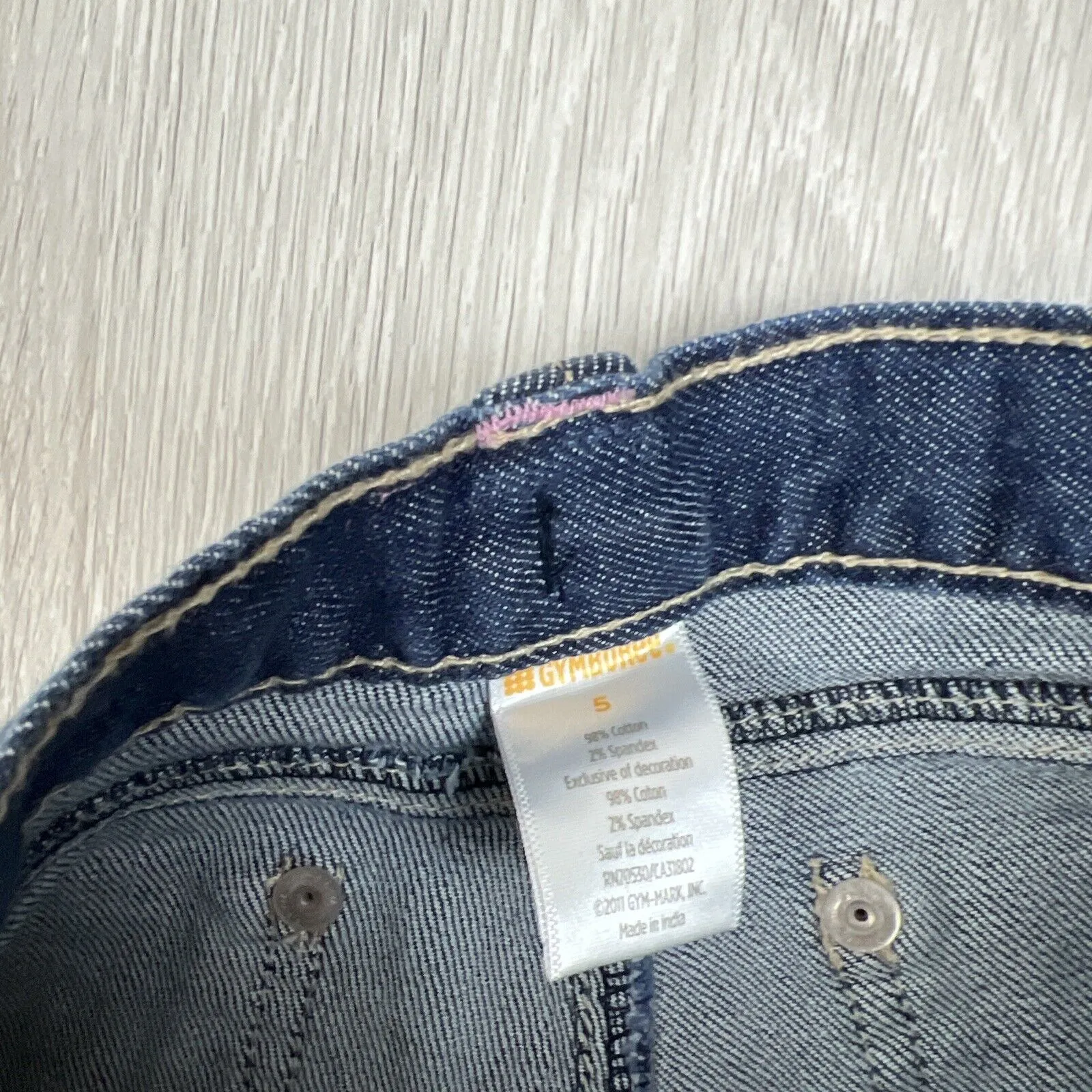 Gymboree Girls Cropped Jeans Size 5 Years (new)