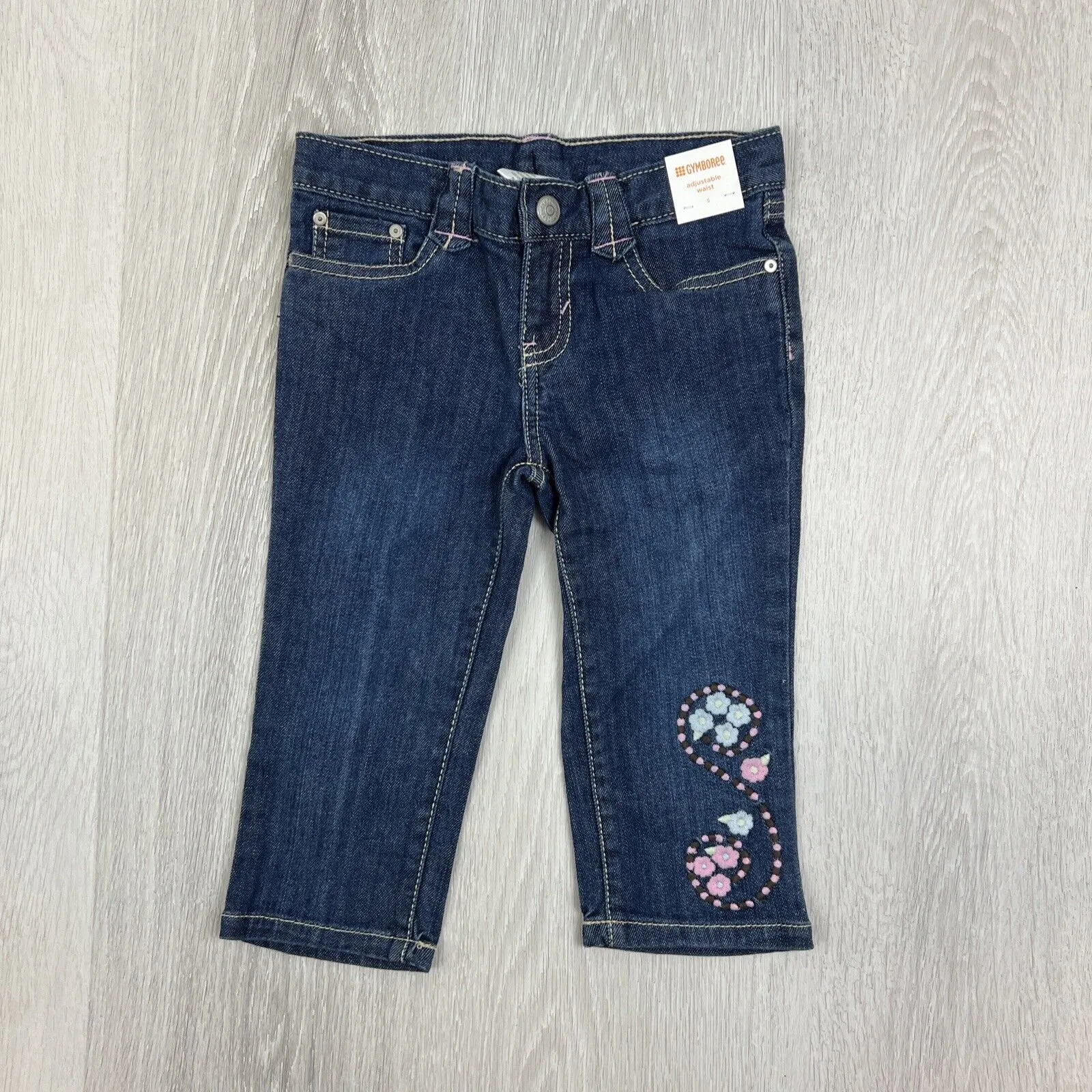 Gymboree Girls Cropped Jeans Size 5 Years (new)