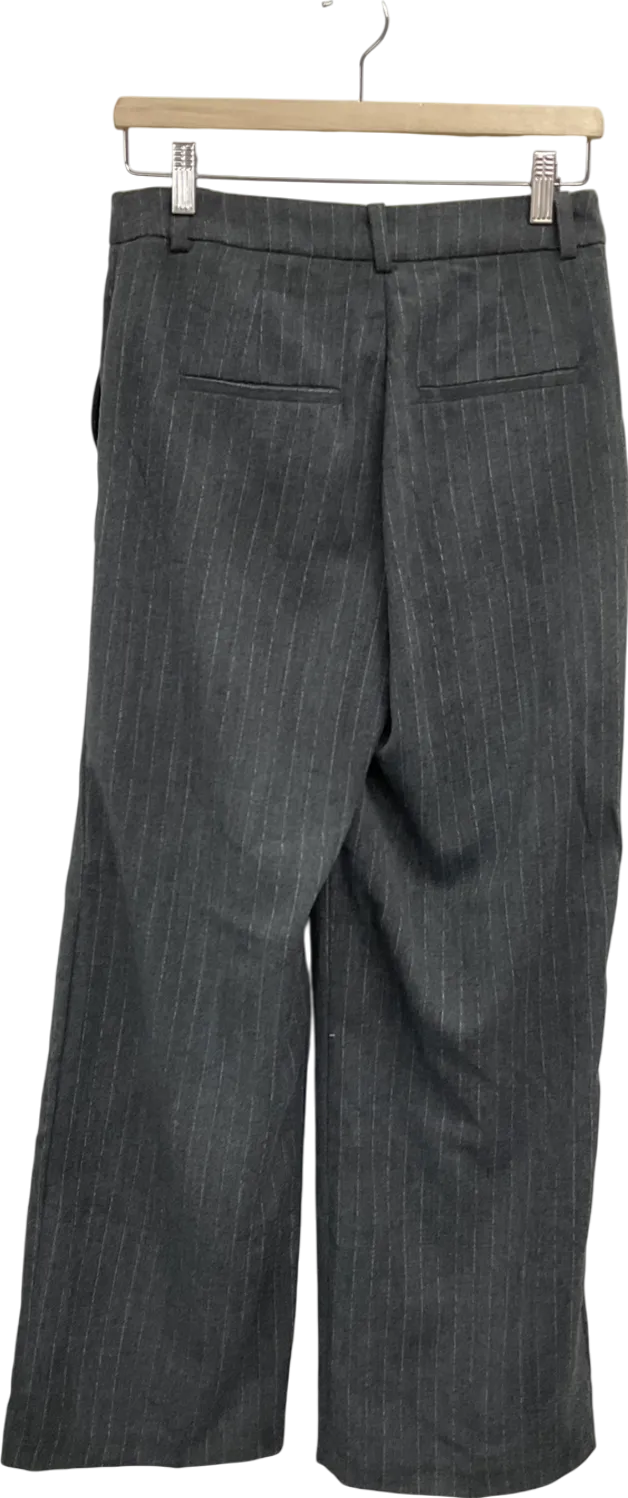 H&M Grey Tailored Wool-blend Trousers W38
