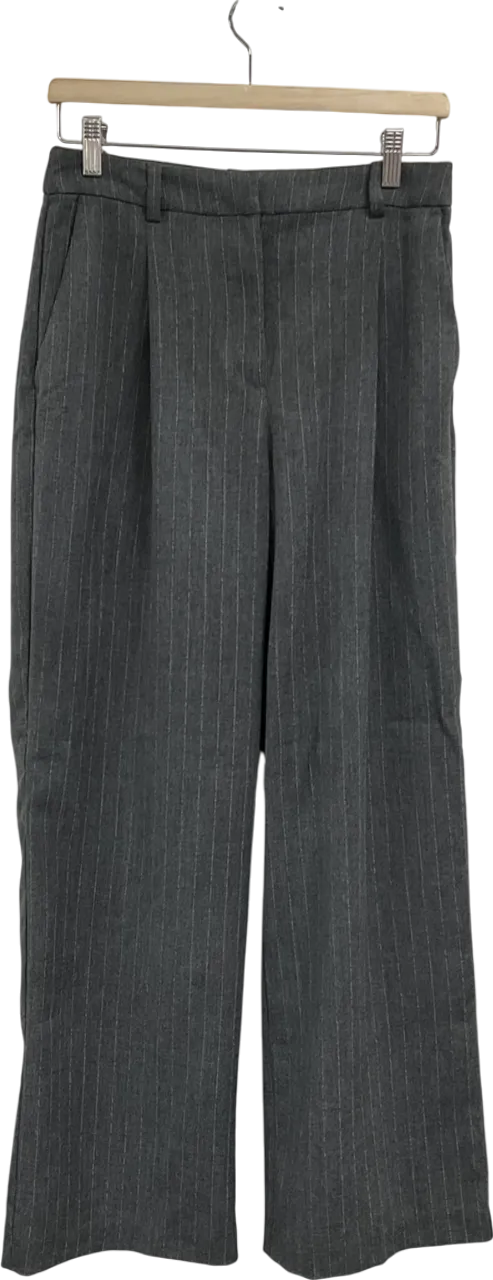 H&M Grey Tailored Wool-blend Trousers W38