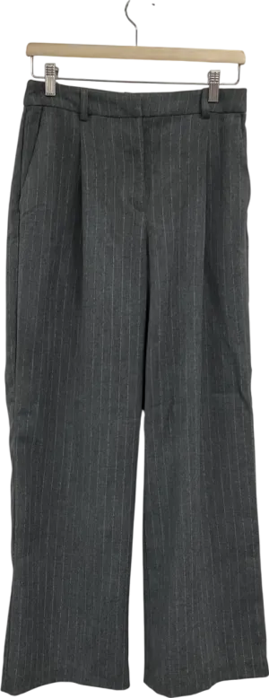 H&M Grey Tailored Wool-blend Trousers W38