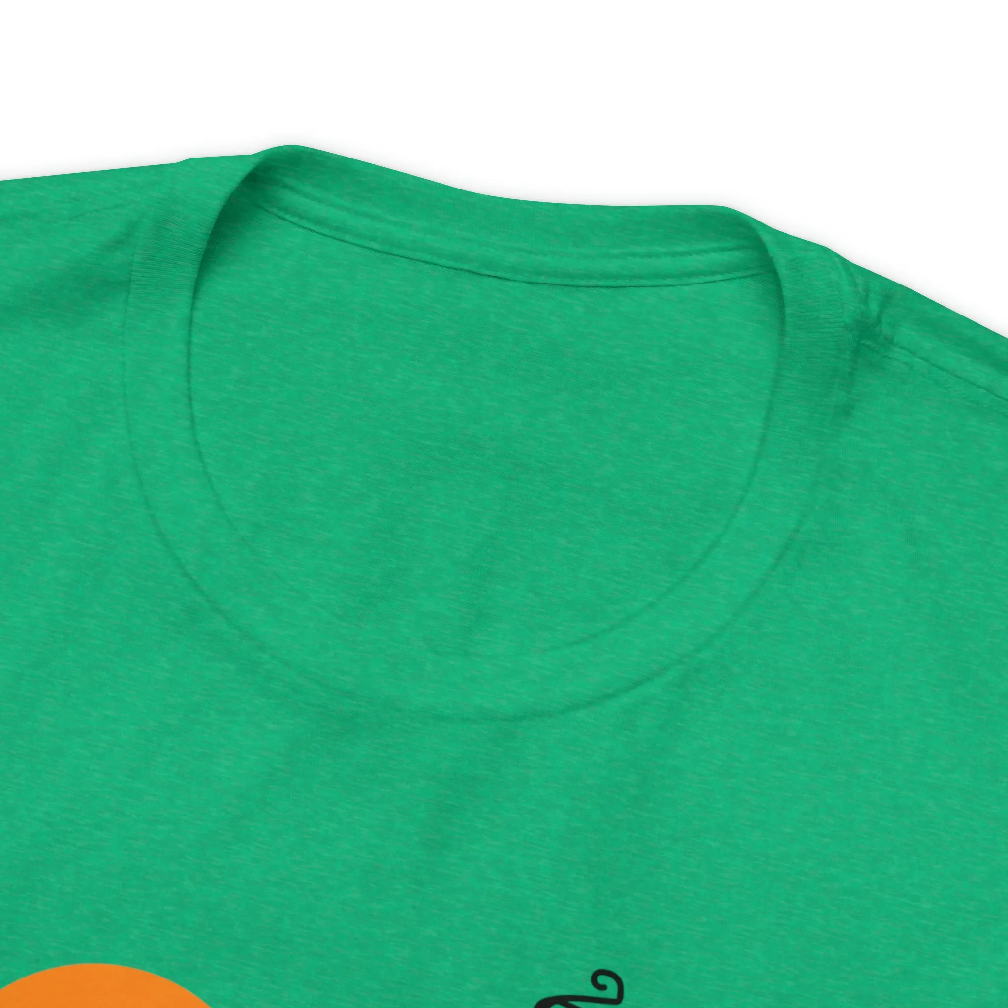 Happy Halloween Haunted House with Bats T-Shirt | Orange and Black Scary Tee |  Bella Canvas 3001Unisex | Creepy Short Sleeve Tshirt