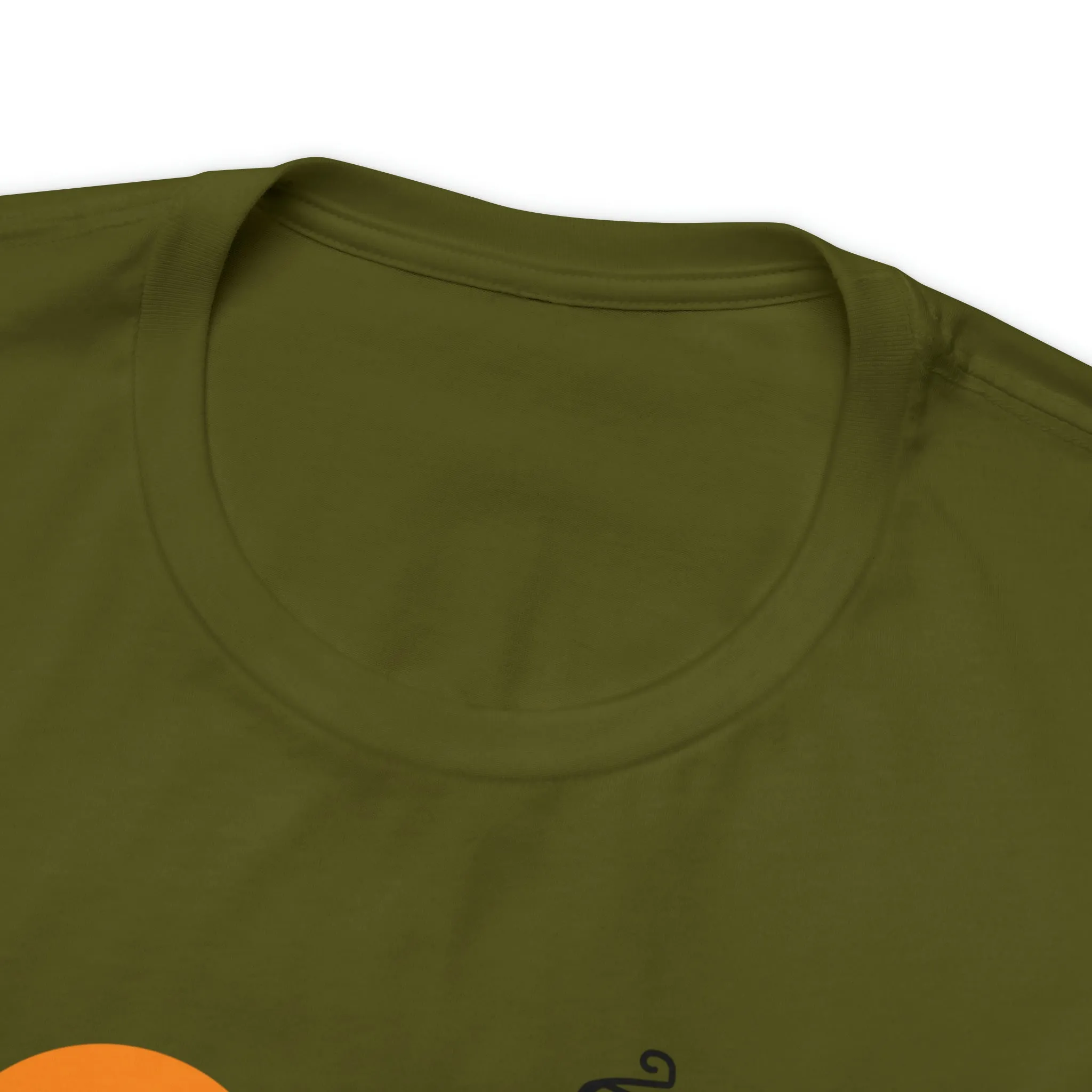 Happy Halloween Haunted House with Bats T-Shirt | Orange and Black Scary Tee |  Bella Canvas 3001Unisex | Creepy Short Sleeve Tshirt