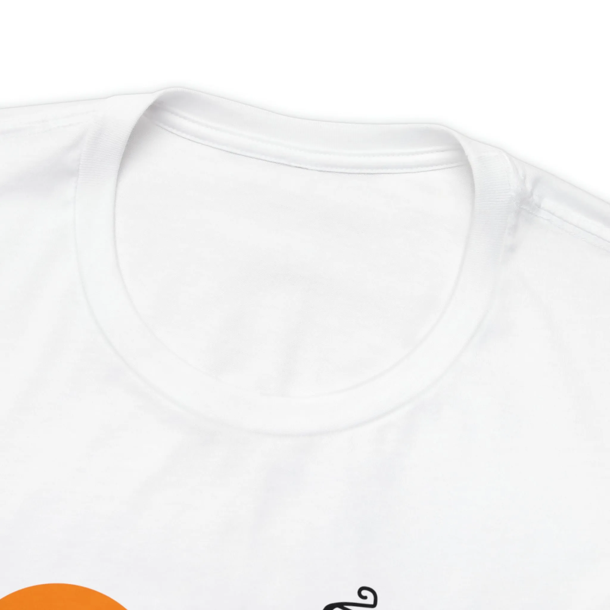 Happy Halloween Haunted House with Bats T-Shirt | Orange and Black Scary Tee |  Bella Canvas 3001Unisex | Creepy Short Sleeve Tshirt