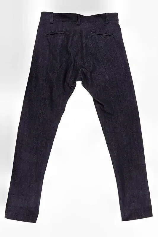 【HELLEQUINO】 The Pants-Raw Selvedge Denim 11oz / 特殊剪裁 小直筒彈性原色褲
