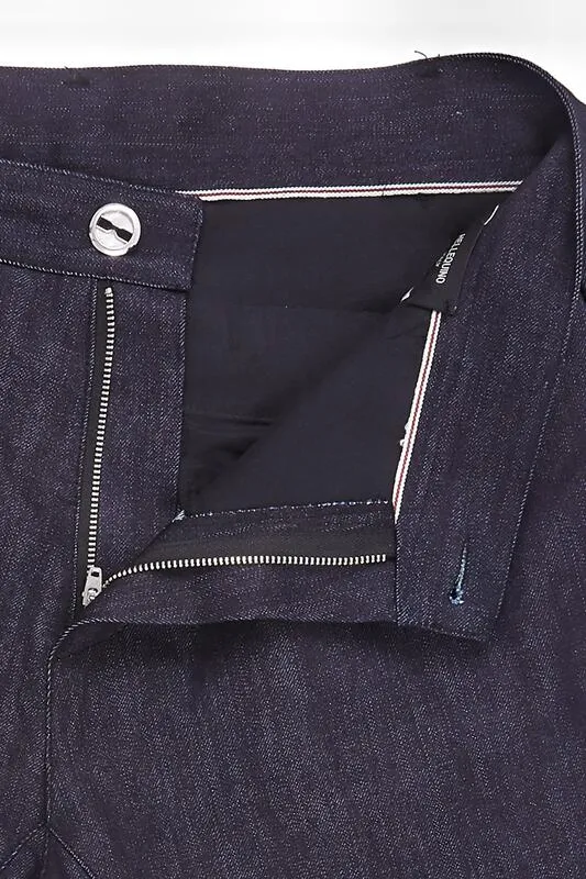 【HELLEQUINO】 The Pants-Raw Selvedge Denim 11oz / 特殊剪裁 小直筒彈性原色褲