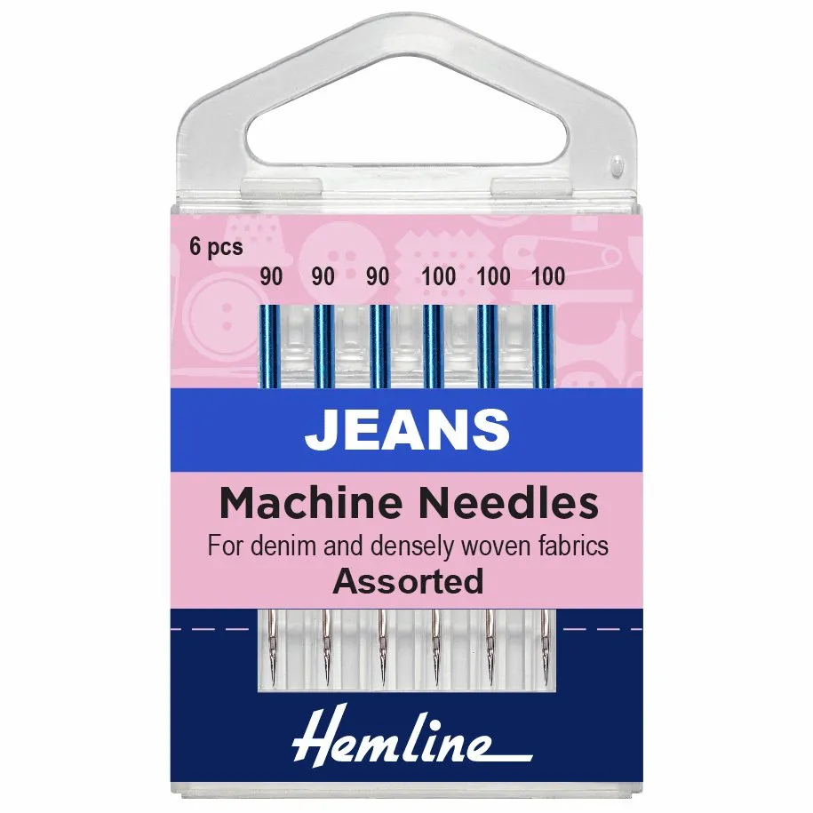 Hemline Jeans Machine Needles - Assorted