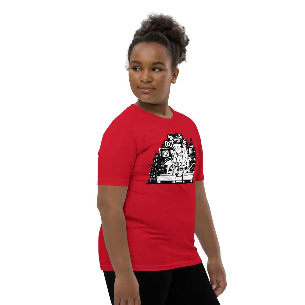 Hey Ms. DJ. Youth Short Sleeve T-Shirt