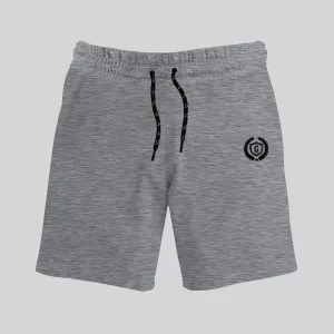 HG SIGNATURE EMB TWO QUARTER DRYFIT SHORTS - TEXTURED GRAY
