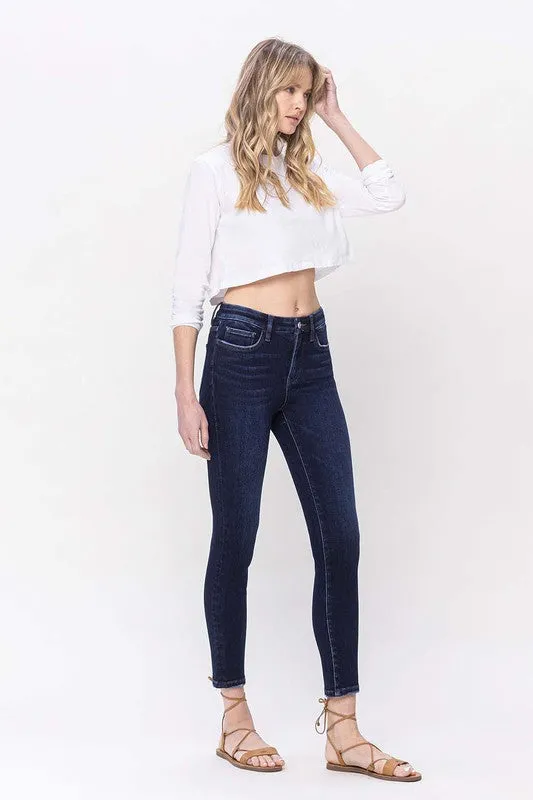 High Rise Ankle Skinny Jeans, Vervet by Flying Monkey