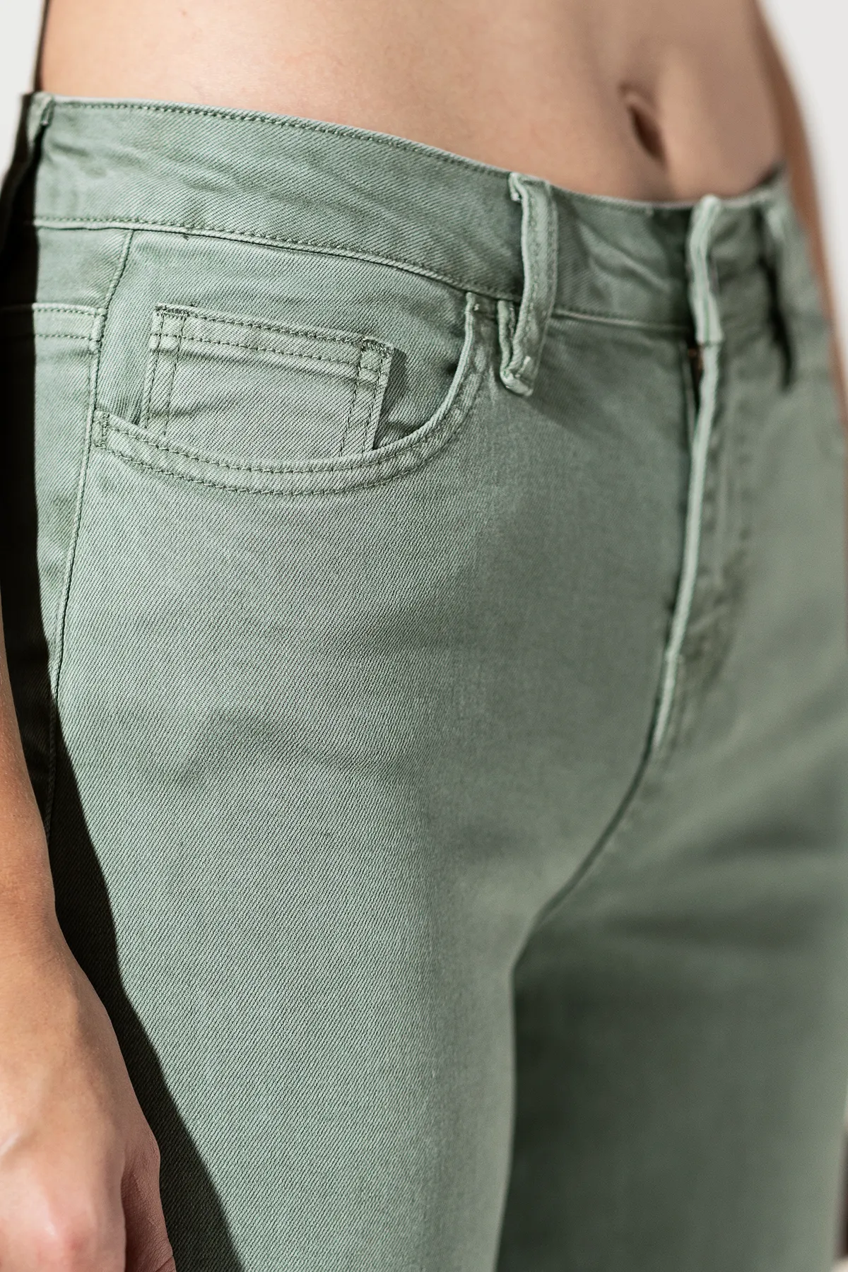 High Rise Crop Wide Leg