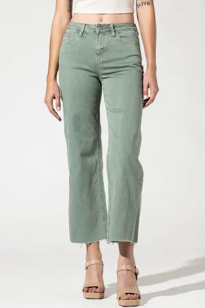 High Rise Crop Wide Leg