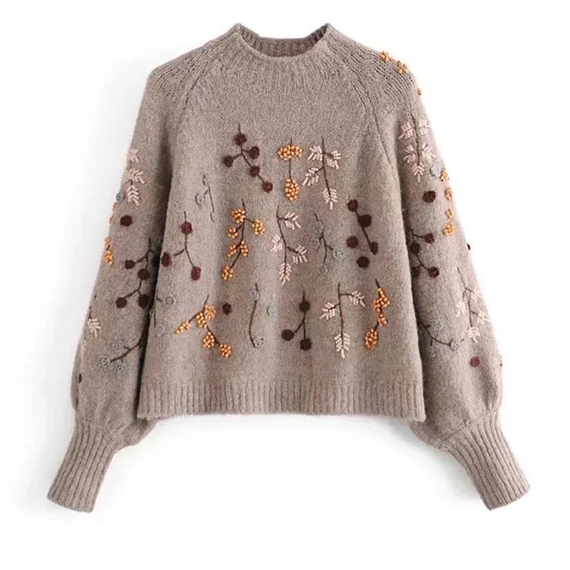 Hortensia® | Elegant women's top brown
