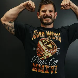 HWPO - 545 LEGACY T-SHIRT - BLACK   SIGNED CARD