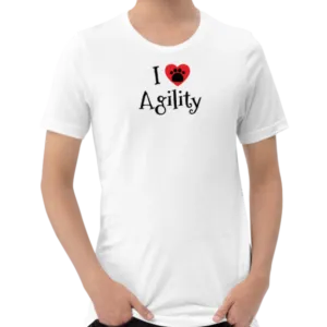 I Heart w/ Paw Agility T-Shirts - Light