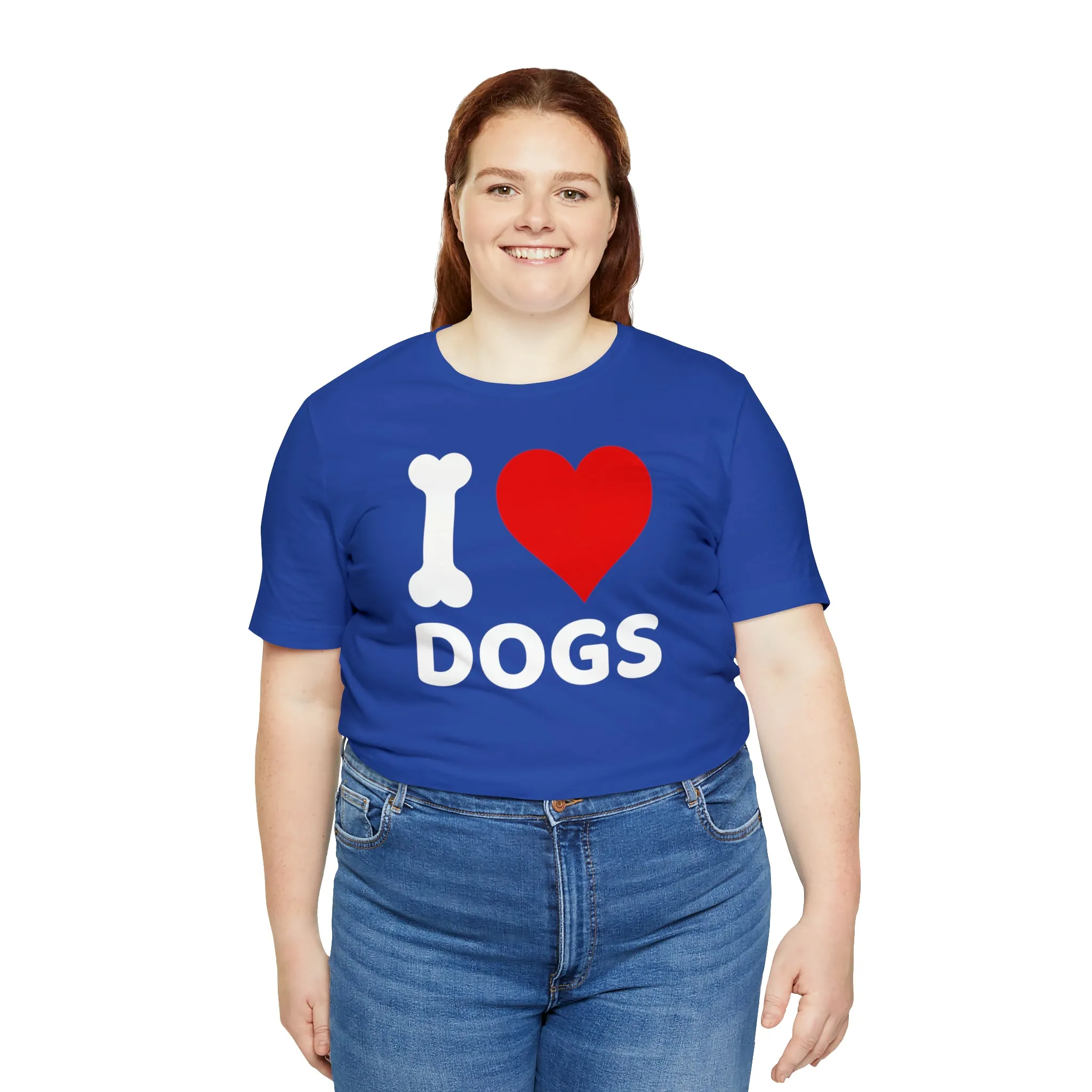 I Love Dogs T-Shirt | Fun Dog Tee |  Bella Canvas 3001 Unisex | Dog Lovers Short Sleeve Tshirt