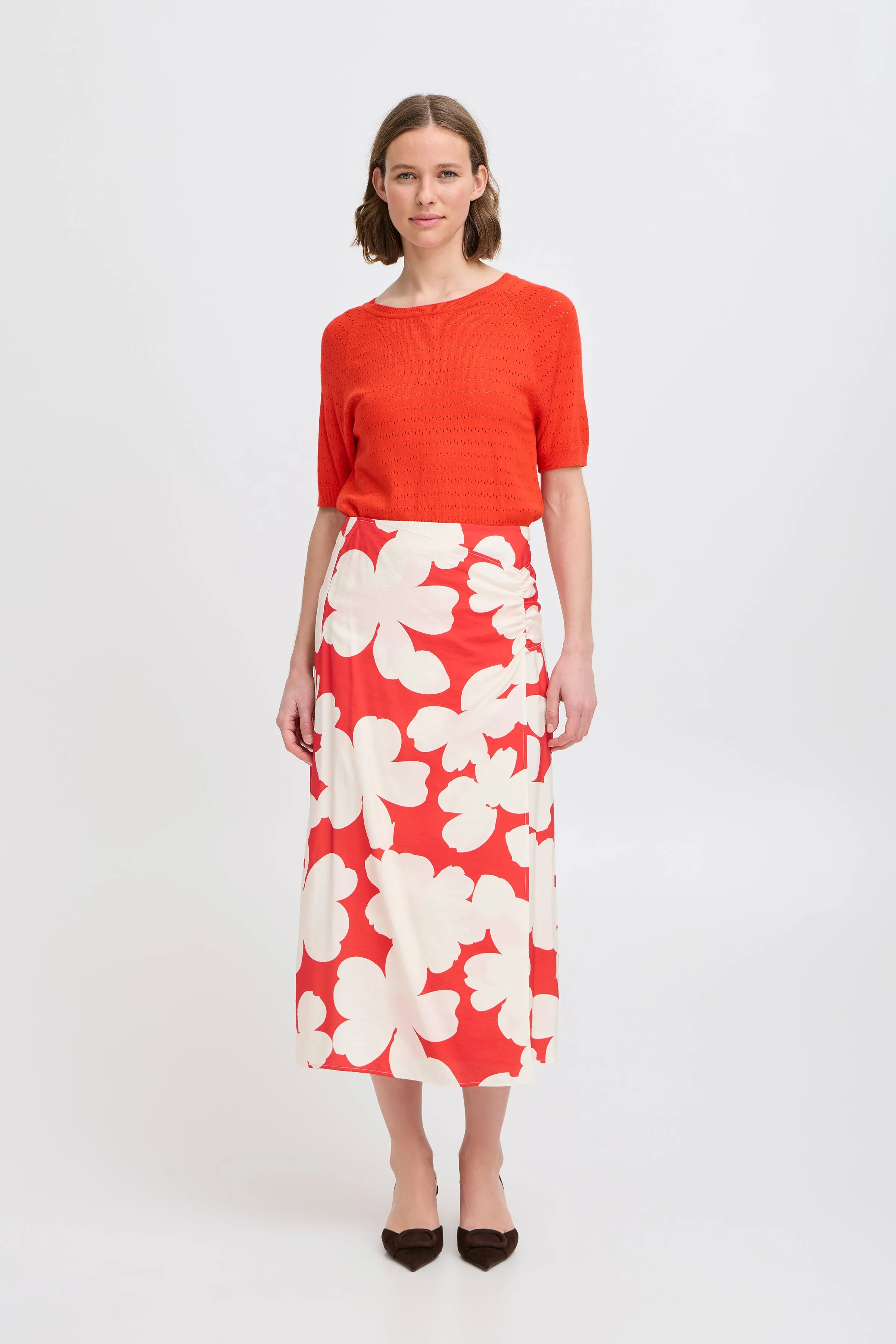 Ibine Skirt  | Flame Flower Mix