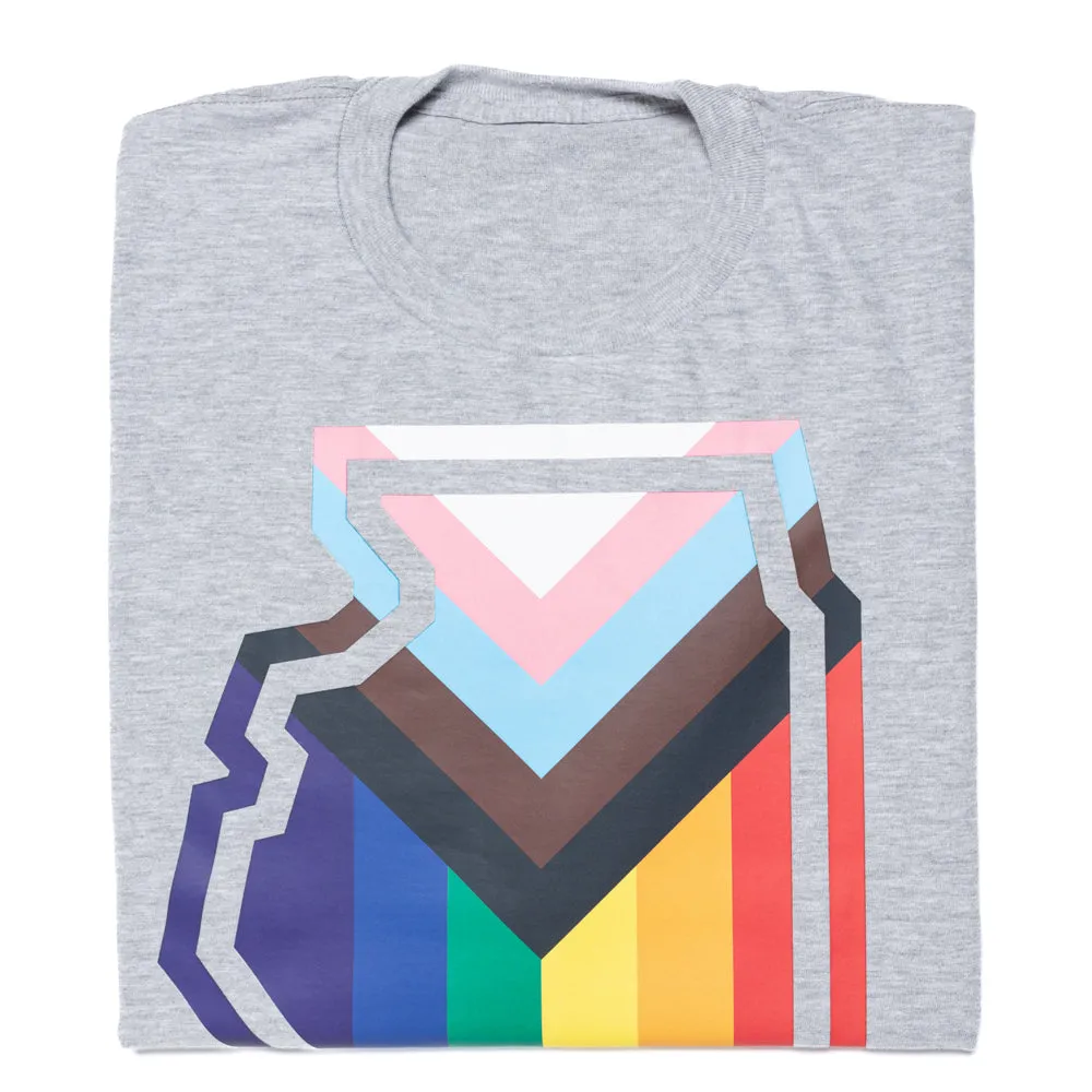 Illinois Outline Progress Pride Flag