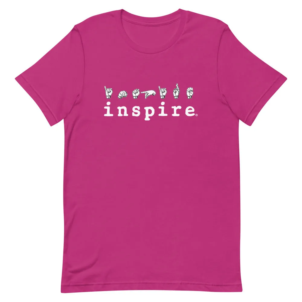 inspire ASL American Sign Language Short-Sleeve Unisex T-Shirt